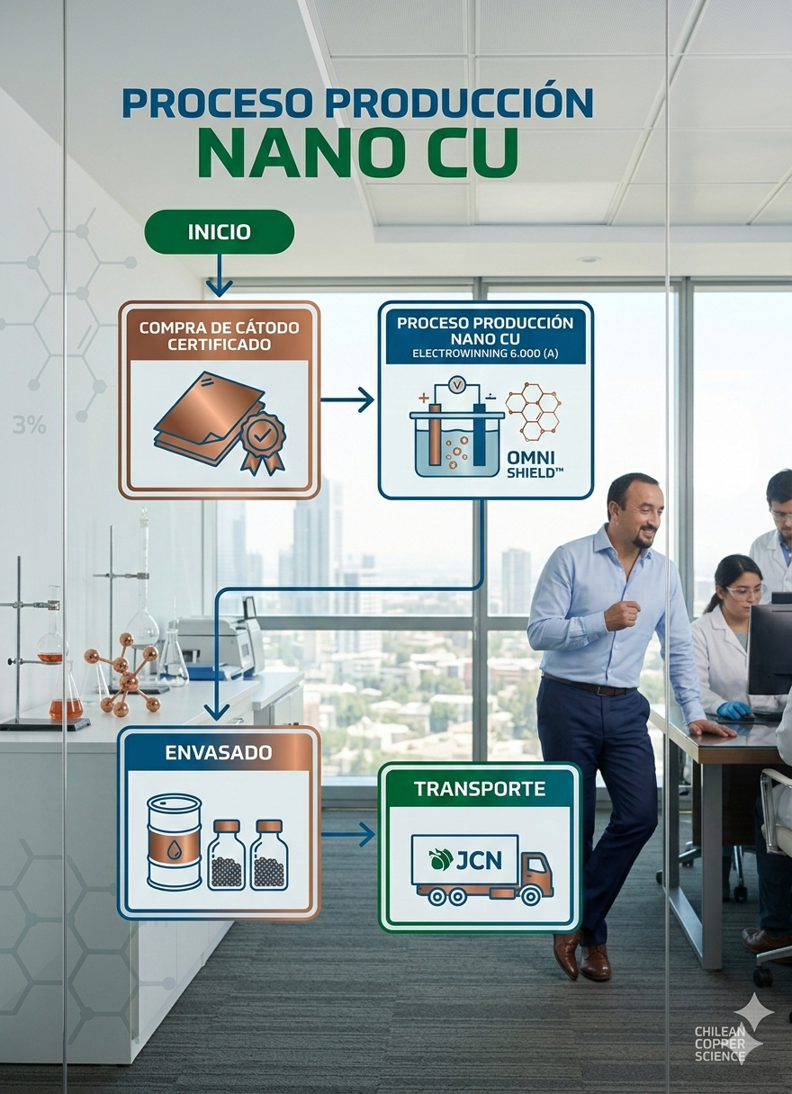 Proceso Producción Nano Cobre